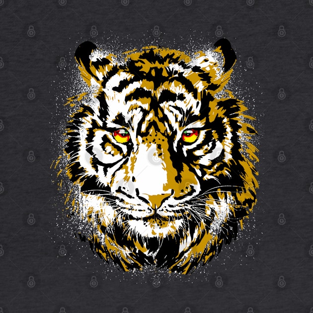 Vintage Tiger - Retro Tiger - Safari Tiger by BigWildKiwi